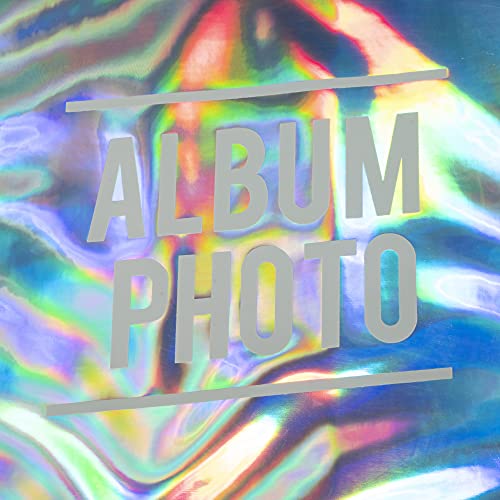 Exacompta 14133E Premium Fotoalbum Glossy mit 30 schwarzen Seiten, perfekt für Ihre Fotos zum selbstgestalten Fotobuch holografisch