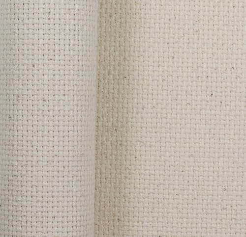 Image of KCS 19 inch x 28 inch(48cmx72cm) 14 Count Cotton Aida Cloth Cross Stitch Fabric (Oatmeal)