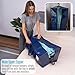 VENO 6 Pack Moving Bags w/Backpack Straps, Heavy Duty, Moving Boxes Alternative, Packing Supplies, Large Storage Totes for Dorm Room Essentials with Zipper for Clothes (Blue, 6 Pack)