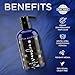 MOEHAIR Semi-Permanent Hair Color | Dark Blue Hair Dye 8 Oz | No Ammonia, Sulfate or Paraben | Vegan & Cruelty-Free | Voodoo Serenity Blue Hair Color | Gentle, Intermixable & Washable | All Hair Types
