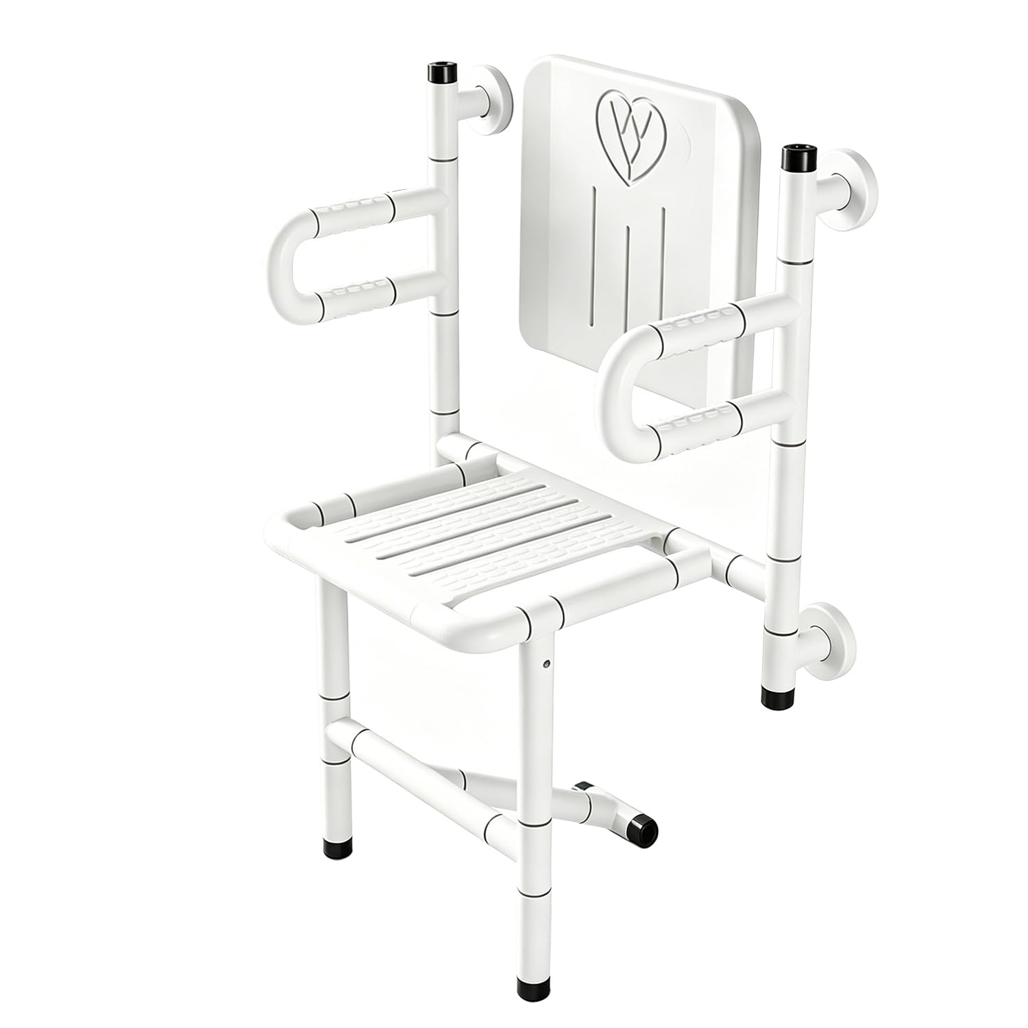 XQKXHZ Wall Mounted Foldable Shower Stool for Elderly & Disabled