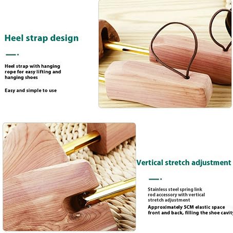 3 Pares De Soportes De Zapato De Cedro De Un Solo Tudo, Expansores De Zapatos Ajustables para Hombres Y Mujeres, Hormas De Zapato Moldeadoras Y Resistentes A Las Arrugas