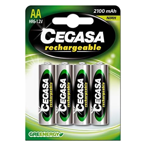 cegasa Rechargeable HR6 2100 mAh - Pack 4 Pilas Cover