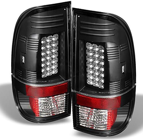 AKKON - For 08-16 Ford F-Series Superduty Pickup Truck Rear Black LED Tail Lights Brake Lamps Replacement