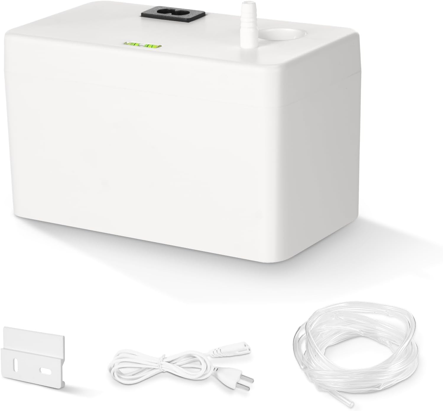 Condensate Pump Automatic Condensation Drain Removal Mini Quiet Pump for HVAC,Air Conditioner,Dehumidifier,Furnance,Ice Maker, AC110-220V,Mini White