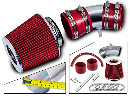 Rtunes Racing Short Ram Air Intake Kit + Filter Combo RED For 05-08 Equinox LS/LT/Sport 3.4L V6 (Not fit Hybrid Engine or Flex Fuel)
