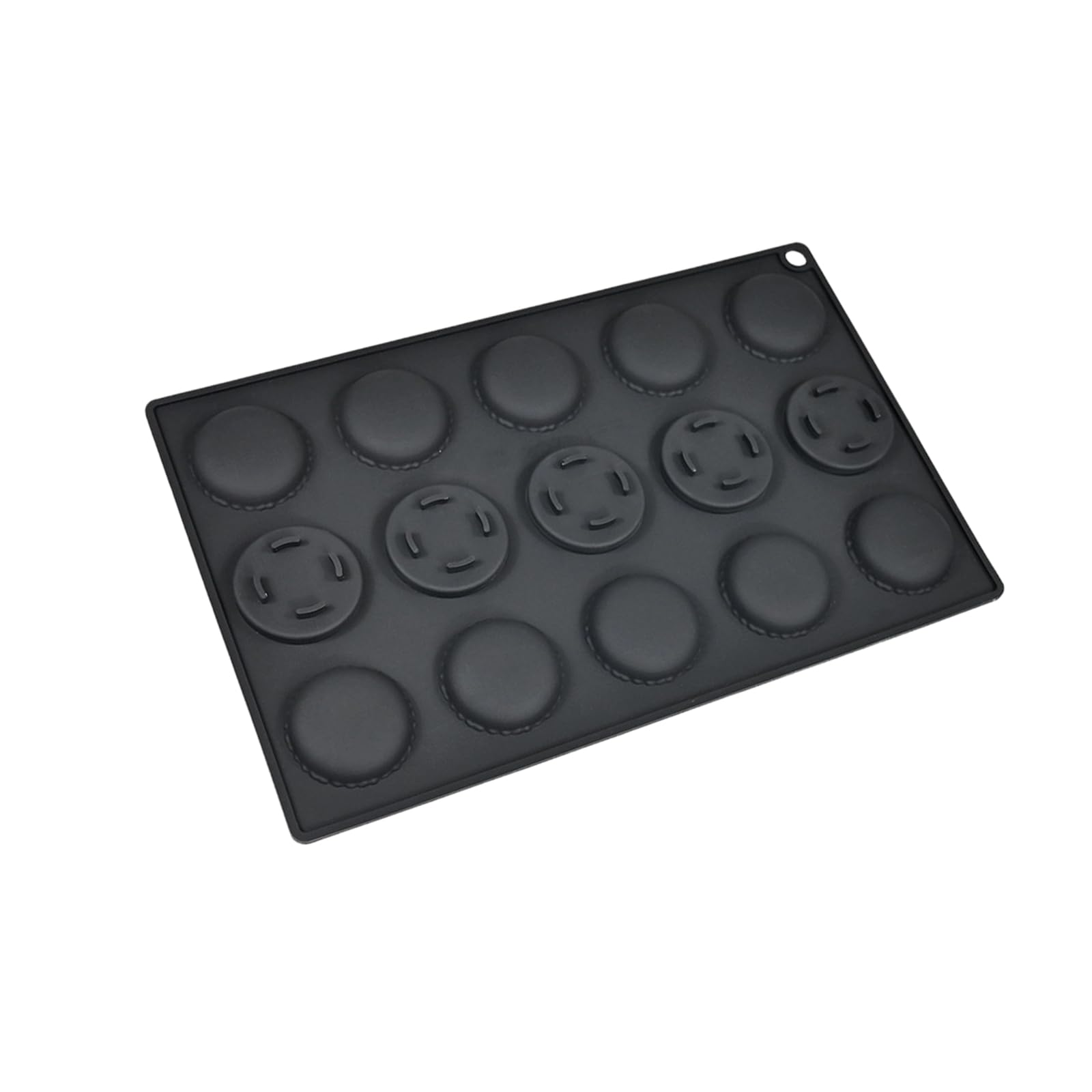 LUCKGONI 15 Cavity Silicone Macaron For Baking Chocolate Candle Cookie With Nonstick Food Grade Materials Easy To