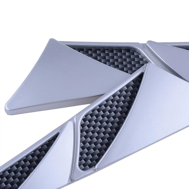 Cubierta de ventilación del capó universal con diseño de branquias de tiburón para coche 4