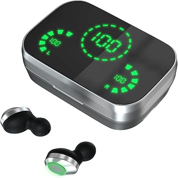 TWS AI Language Translator Earbuds, Supports 144 Languages,Online Translation Real Time,Earphone 3-in-1 Accents,Earbuds Perfect for Travel Business and Learning Voice Language TranslatorBlack