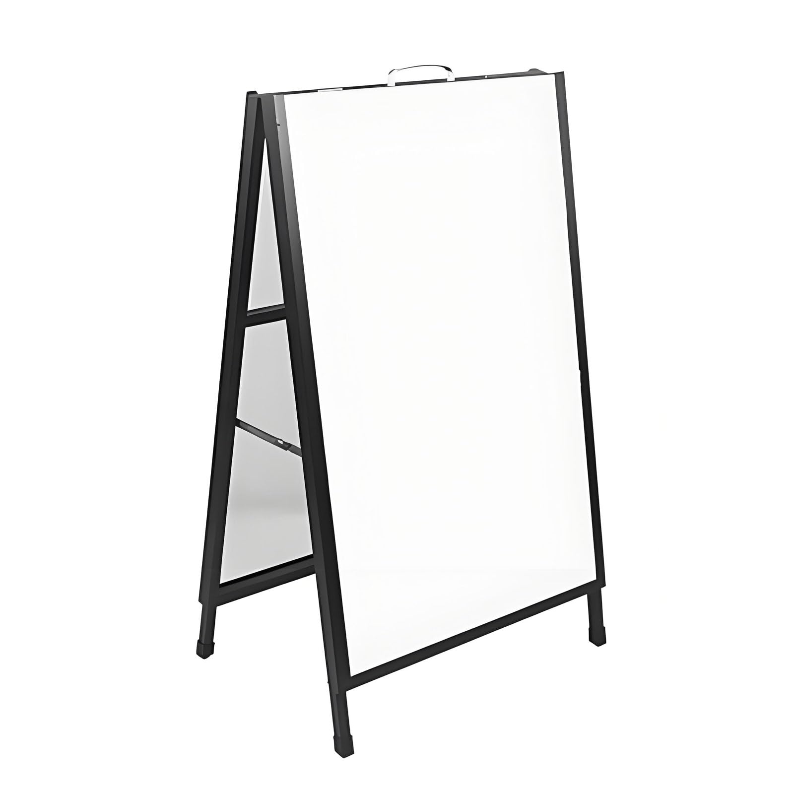 Présentoir extérieur Coupe-Vent pour Panneaux d'affichage, Support Vertical sur Pied Double Face avec poignée de Transport.