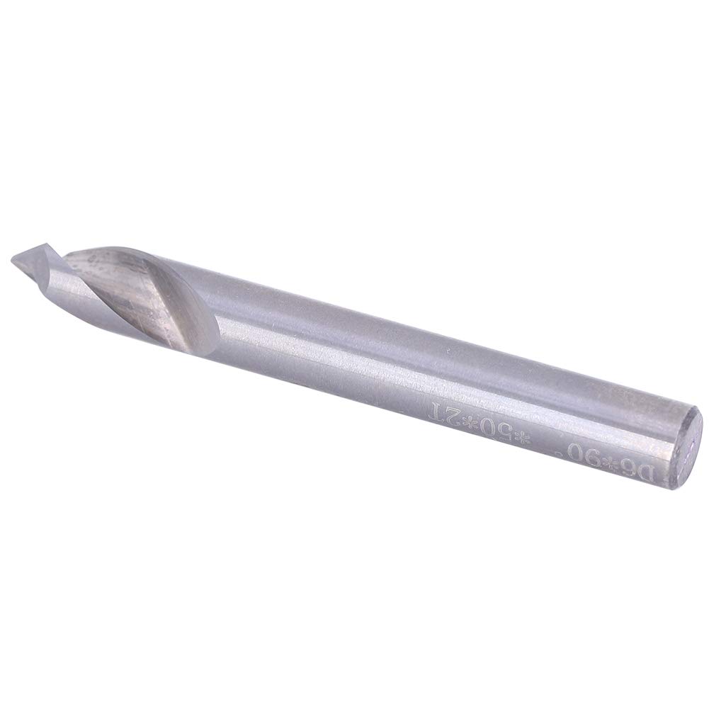 HRC 55 Tungsten Steel Spot Drill, Tungsten Steel Spot Drill Chamfering Knife 90 Degree Use Centering Bits for Drilling, SideCutting Pliers