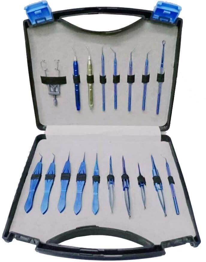 Ophthalmic Cataract/Phaco Surgery Set Titanium 18 Pcs