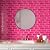 Decotalk Pink Peel and Stick Backsplash for Kitchen 12"x12" Subway Tile Backsplash 3-Pack Back Splash for Kitchen Wall Hot Pink Backsplashes Tile Self Adhesive Stick on Back Splash Tiles for Bathroom