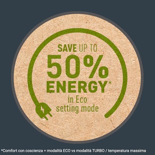 Rowenta Compact Power, Termoventilatore Compatto per Piccoli Spazi, Ventilazione Calda e Fredda, Modalità Turbo e Eco, 2 Livelli di potenza, Sicuro e Potente, 2000 W, Grigio, SO2212 - Immagine 5