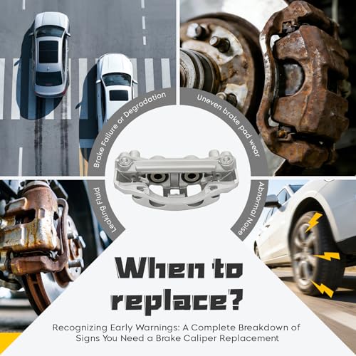 Image of Rear Disc Brake Caliper Assembly Calipers Set Compatible with Chevrolet Silverado 2500 3500 HD 2011-2019, Suburban 2016-2019, for GMC Sierra 2500 3500 HD 2011-2019, Replace 18-B5306 18-B5307
