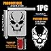 FINGERINSPIRE Skull Face Stencil for Painting 8.3x11.7inch with Paint Brush Scary Skull Stencil A Fierce Skull Drawing Template Plastic Skull Skeleton Stencil Skull Theme Template for Home Decor
