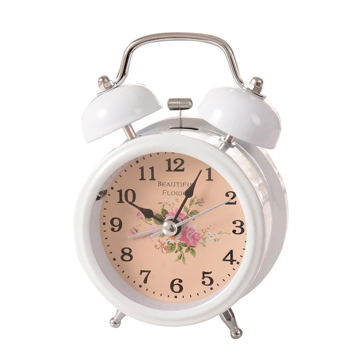 Reloj despertador de doble campana con luz nocturna TOYANDONA para mesita de noche en dormitorio