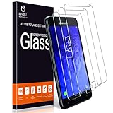 [3-Pack] MP-MALL Screen Protector for Samsung Galaxy J7 V J7 V 2nd Gen/Generation/Galaxy J7 2018, [Tempered Glass] with Lifetime Replacement Warranty