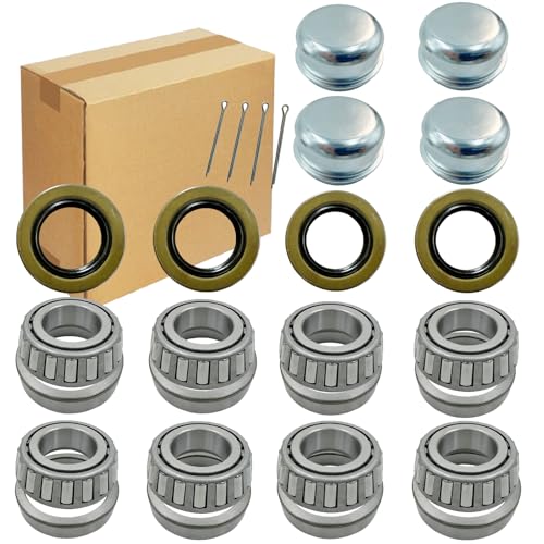 Kit roulement remorque 2,5 cm L44643 L44610 avec joint étanche 12192 TB et capuchon