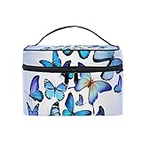 Außenmaße (L x B x H): 21,6 x 14,9 x 12,9 cm. Großes Fassungsvermögen innen mit mehreren Taschen und einer Netztasche mit Reißverschluss auf der Oberseite.