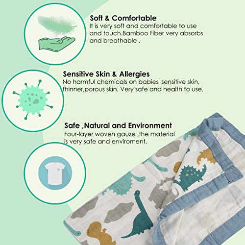 Oenbopo MU1190120-OENBOPO Baby Muslin Swaddle Blanket thumb #4