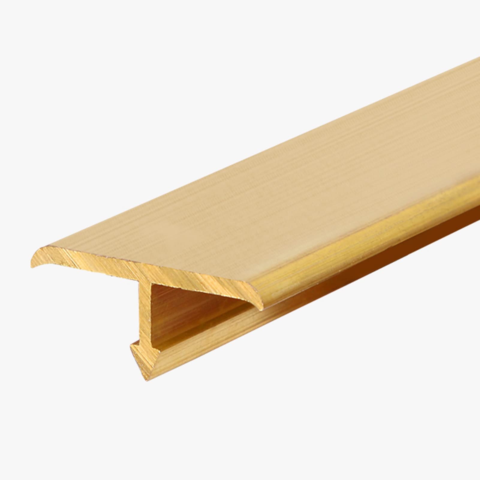 Remys One Color Gap Connecting Gap Covering Joining Strips,Transition Strip Ultra Narrow Pure Brass Transition Strips, Reducer Threshold Seam Binder, Flat Door Threshold(22Mm)