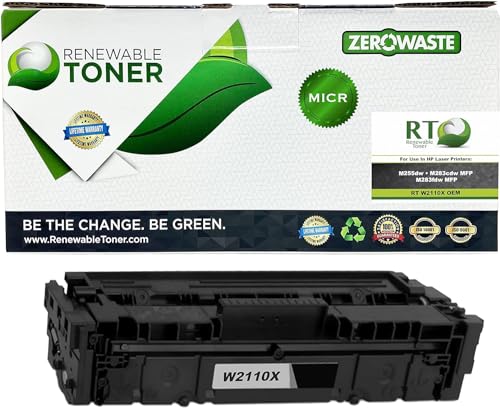 Toner MICR W2110A 206A pour éviter le rejet bancaire de vos chèques sur MFP M283fdw