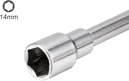 Miniatura 3 de uxcell Llave hexagonal abierta en forma de L métrica de 0.551 in con 6 puntos