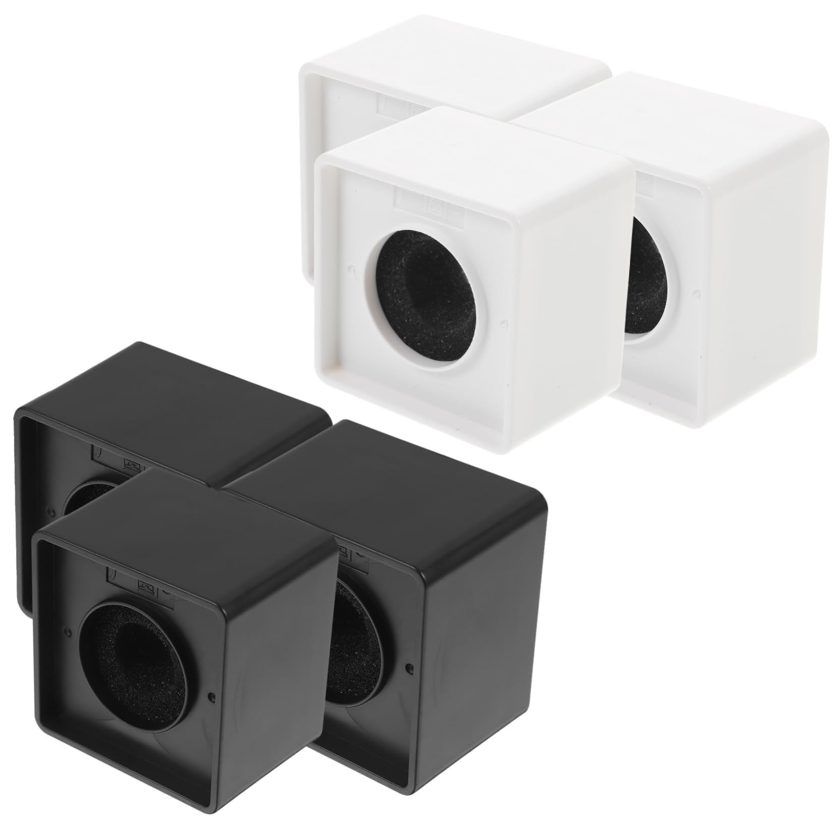 CIMAXIC 6pcs Logo Microphone Flags Sturdy Cubes Cover for Tv Station Interviews