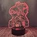 Anime 3D Lampada Attacco Su Titan Hange Zoe Luce Notturna Led Levi Ackerman Home Decor Lampada Da Tavolo 16 Colori Dimmerabile Touch Lampada A Distanza Bambino Teen Kid Natale Regalo di Compleanno