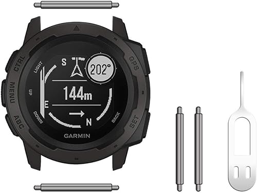 Miniatura 9 de NotoCity Correa de repuesto para Garmin Instinct, de silicona suave, compatible con Garmin InstinctSolarTactical (verde militar, negro)