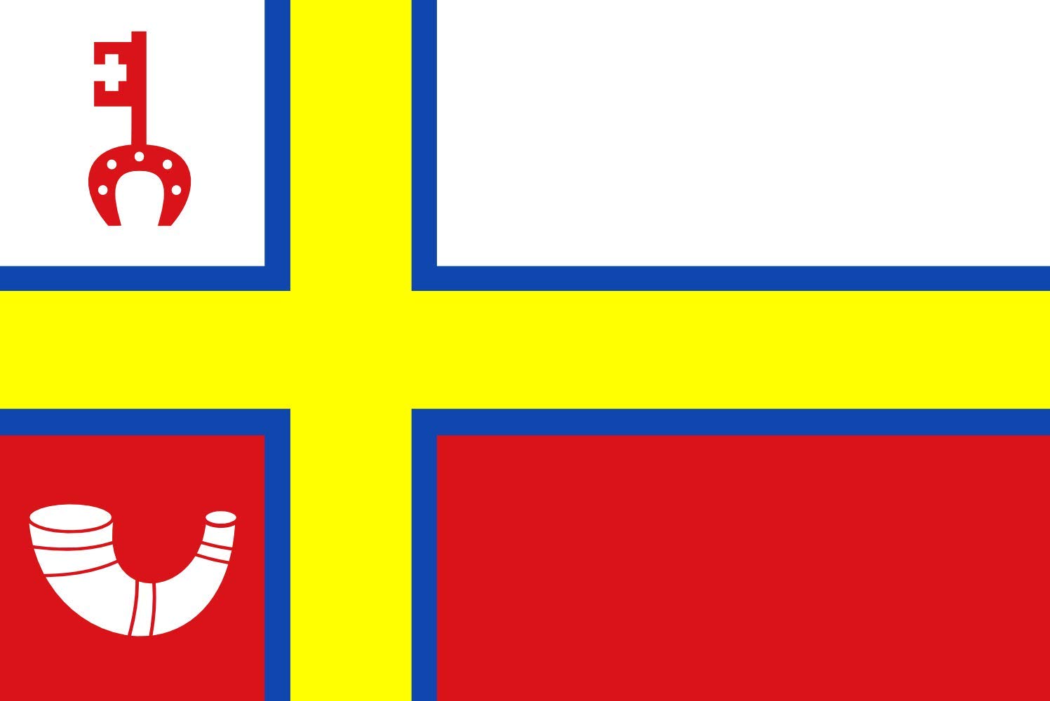 Drapeau Roggel vlag 1979 grand format aux finitions soignees pour collectionneur exigeant