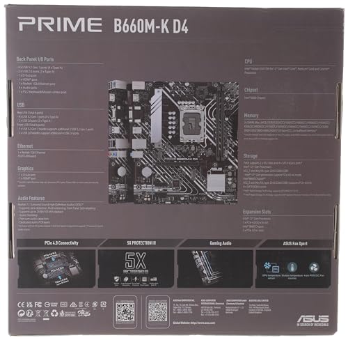 ASUS PRIME B660M K D4 Neuf - vue 5