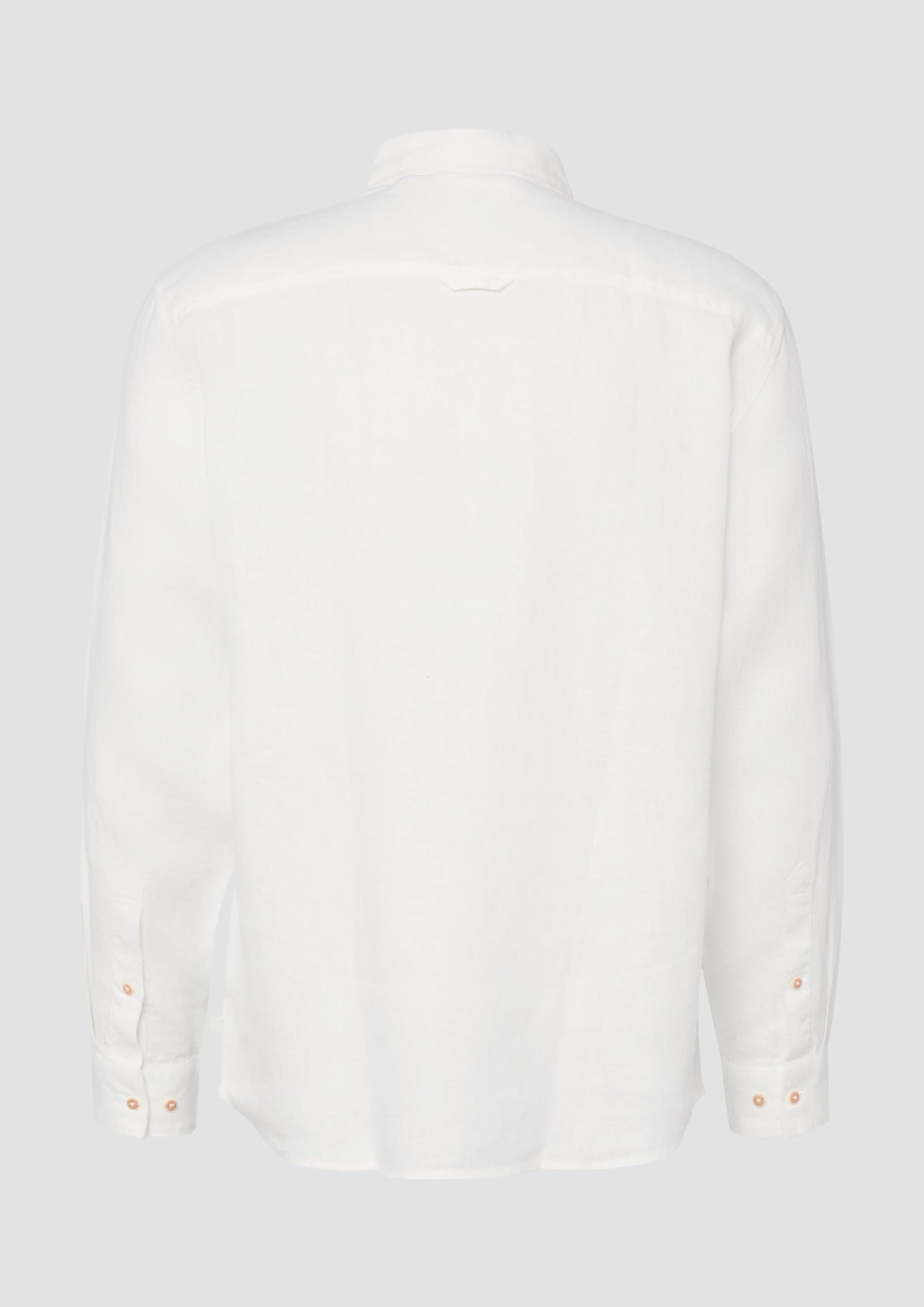 s.Oliver Herren Hemd – Regular Fit, Leinen, Langarm