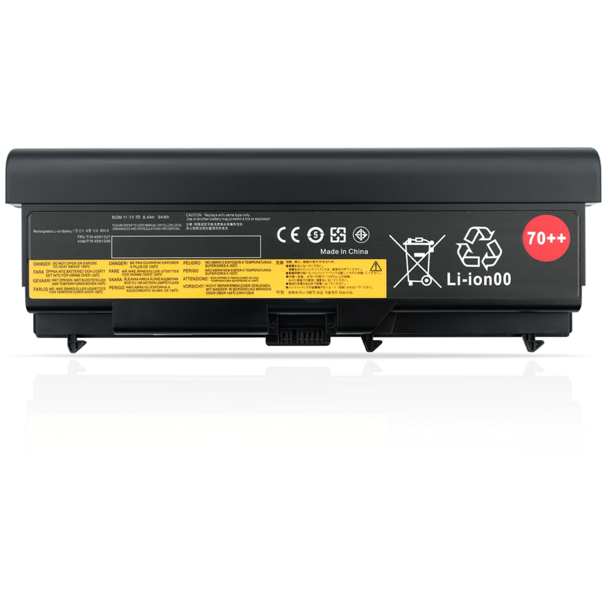 94Wh 70++ 45N1007 45N1006 Laptop Akku für Lenovo ThinkPad T430 T410 T420 T530 T520 T510 L410 L412 L420 L421 L430 L510 L512 L520 L530 W510 W520 W530 T430i T420i 45N1000 45N1001 45N1004 45N1005 45N1011