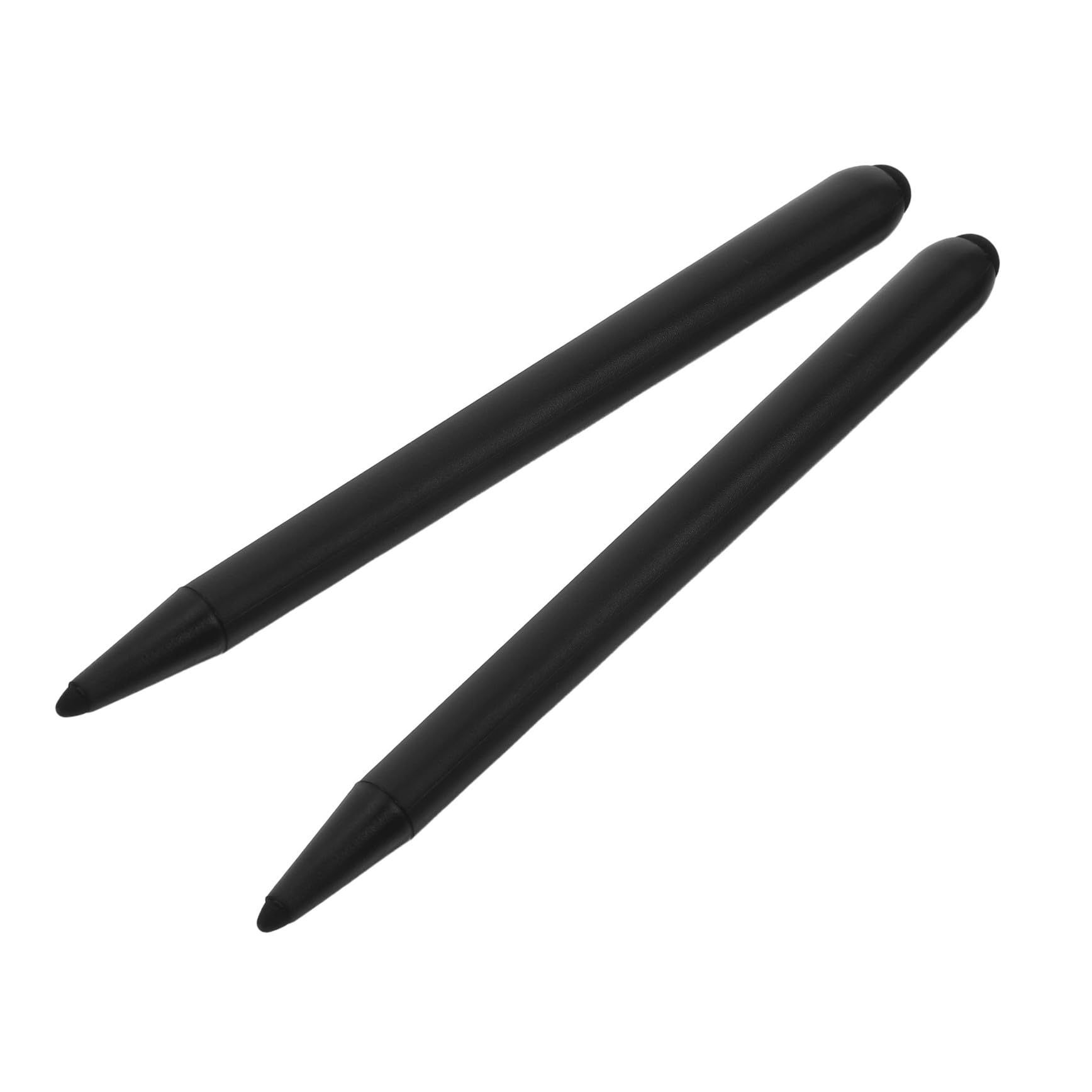 Pennino Touch per Schermo Doppia Punta in ABS Nero, 2 Pezzi