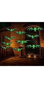 Amazon.com: DIYASY 144 Pcs Bats Wall Decor, Glow in The Dark Bats 3D ...