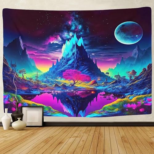 Tenture 3D Paysage Monde Fantastique Décoration Salon 180x230cm
