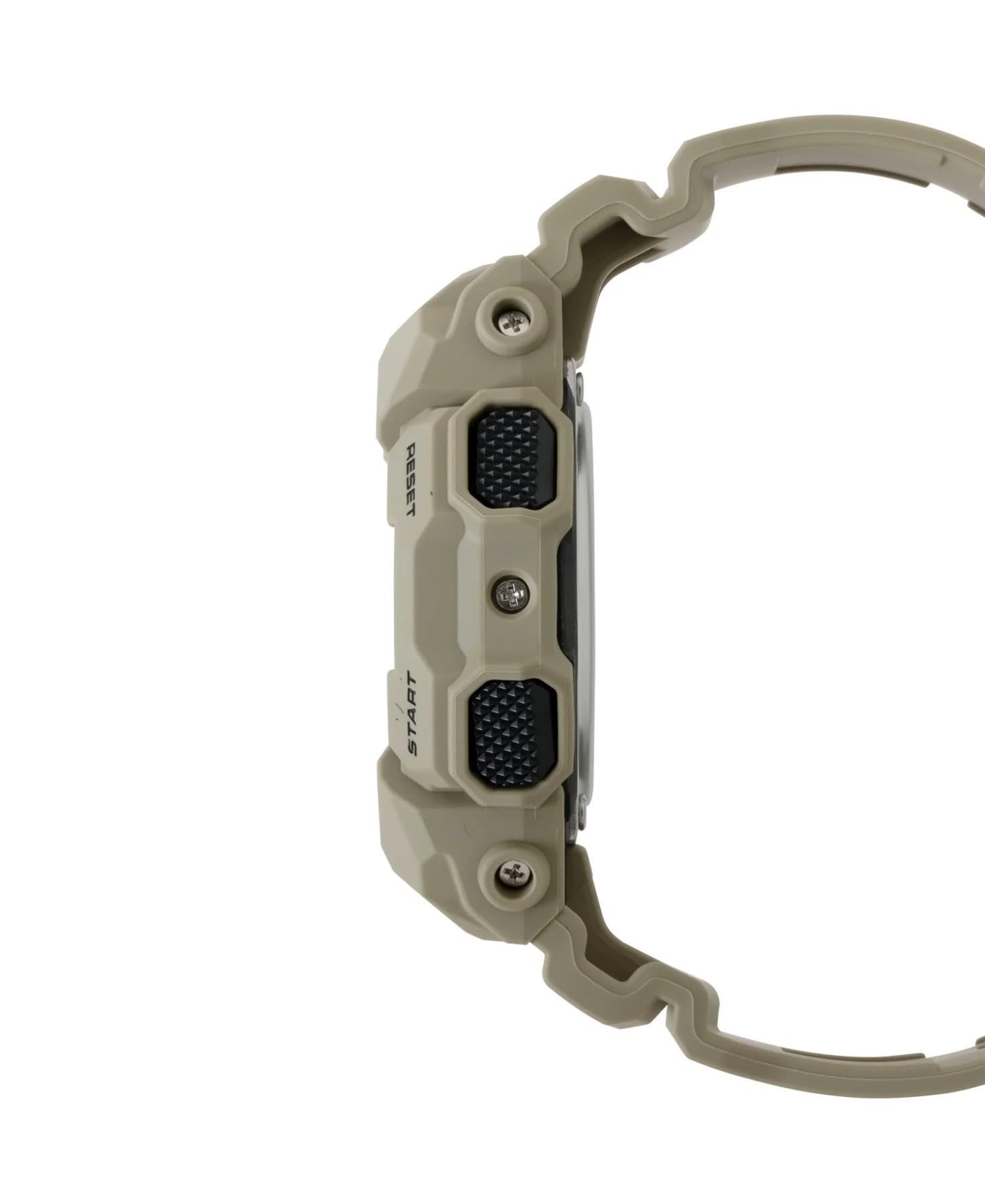 Casio Mieszany analogowy zegarek kwarcowy z paskiem GA-010-5AER, beżowy, pasek, Beżowy, pasek