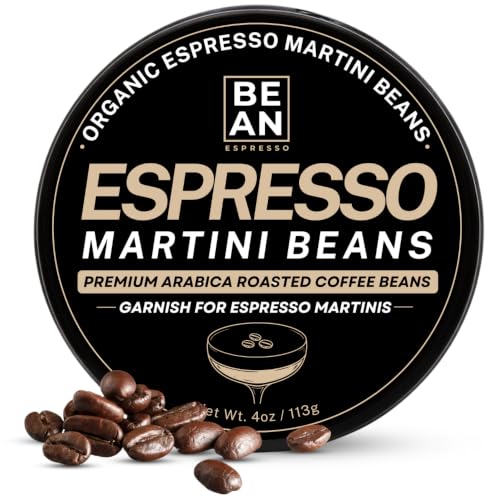 ESPRESSO MARTINI BEANS FOR COCKTAILS, PREMIUM ORGANIC COFFEE BEAN GARNISH, MARTINI ACCESSORIES...