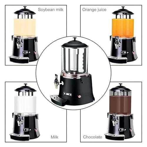 Distributeur de chocolat chaud avec température réglable et fonction de mélange, idéal pour le vin chaud et les boissons au chocolat