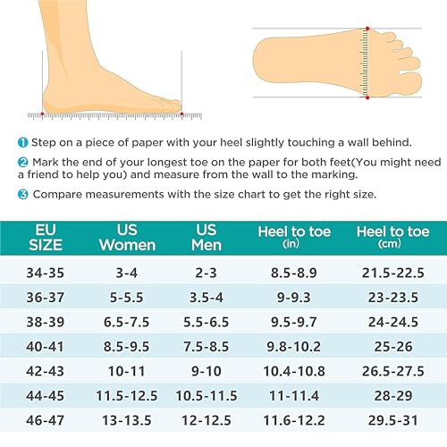 Seekway SK002-STRIPE BLACK 701 40-41 Water Shoes Women Men Adult Quick-Dry Aqua Socks Barefoot Non Slip For Beach Swim River Pool Lake Surf Black Sk002(U) 8.5-9.5 Women/7.5-8.5 Men thumb #6