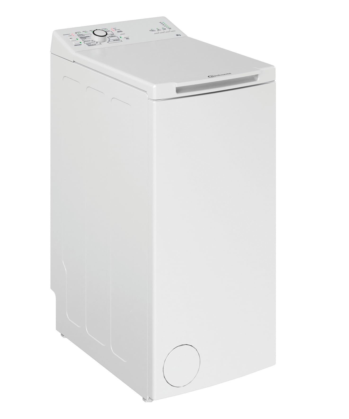 Bauknecht WAT Prime 6 L3 Toplader-Waschmaschine, Waschvollautomat, 6 kg, Toplader, 1200 U/min, Weiß