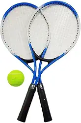 KIT 2 RAQUETES DE TÊNIS 1 BOLA E 1 BOLSA RAQUETE ESPORTIVA LAZER TREINO