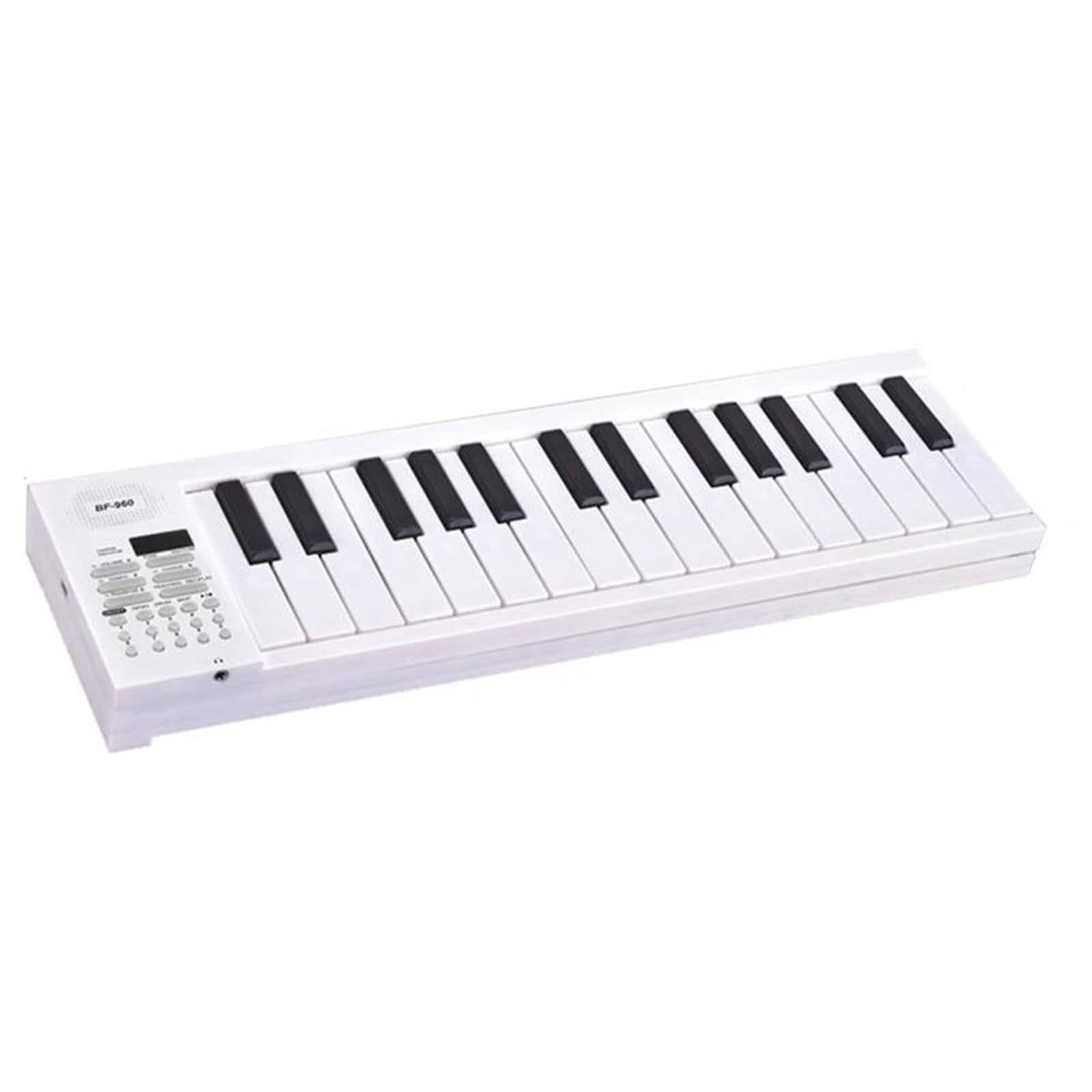 Pianino Elektroniczne 61 Klawiszowe Składane Pianino Elektroniczne Dla Dorosłych Początkujących Profesjonalne Instrumenty Muzyczne(White)