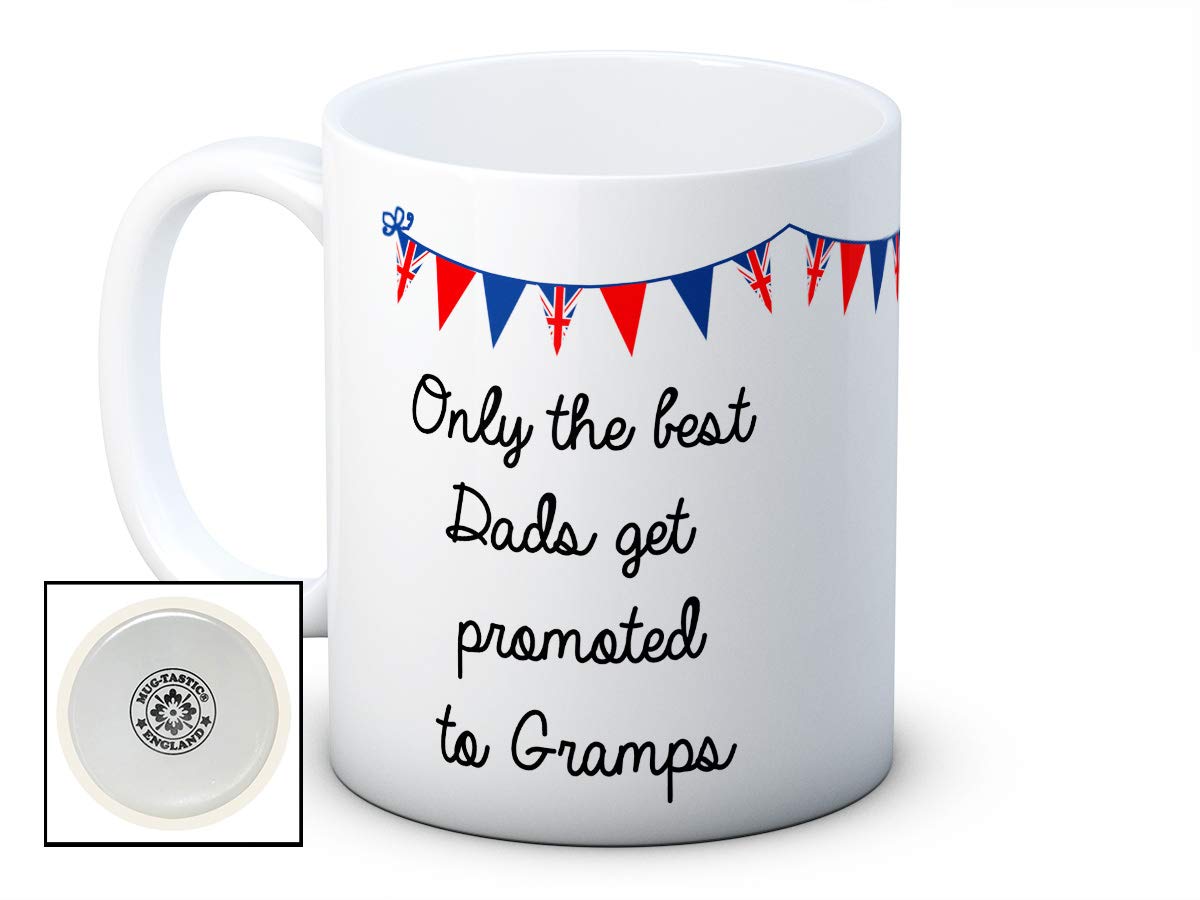 Only The Best Dads Get Promoted to Gramps - Ceramic Coffee Mug