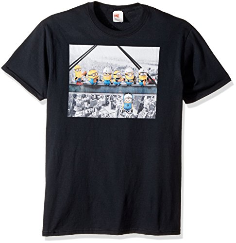 T-shirt Minions pour homme noir taille XXL motif drôle pause déjeuner