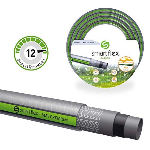 Preisvergleich Produktbild Smartflex Gartenschlauch Wasserschlauch SMT Premium 5 lagig Schlauch Bewässerungsschlauch *Silber / Grün (25 Meter - 3 / 4" (19 mm))