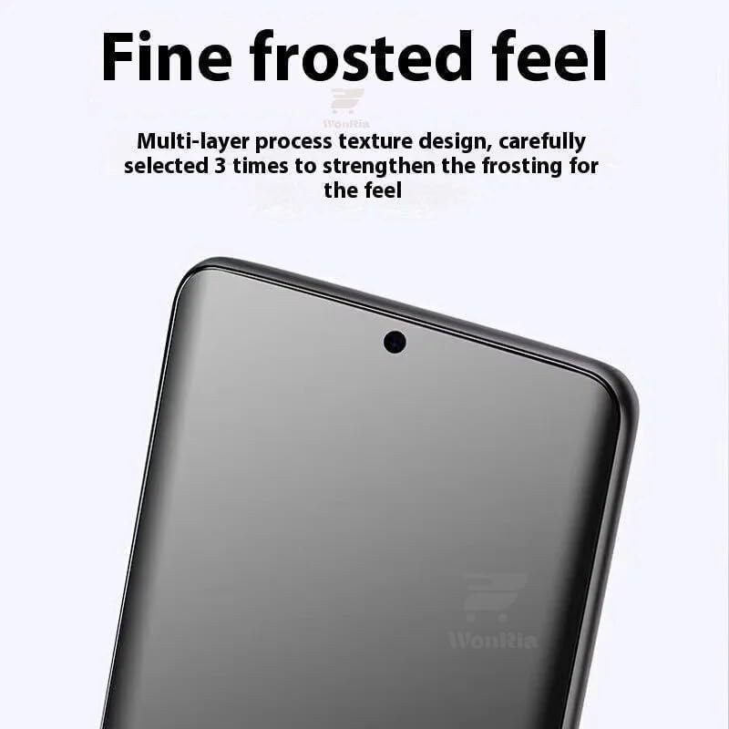 Image of WonRia Pack 2 - Matte Screen Guard Protector For Vivo S2 5G Unbreakable Membrane | Flexible TPU Matte Film | Edge to Edge Installation Kit | Transparent