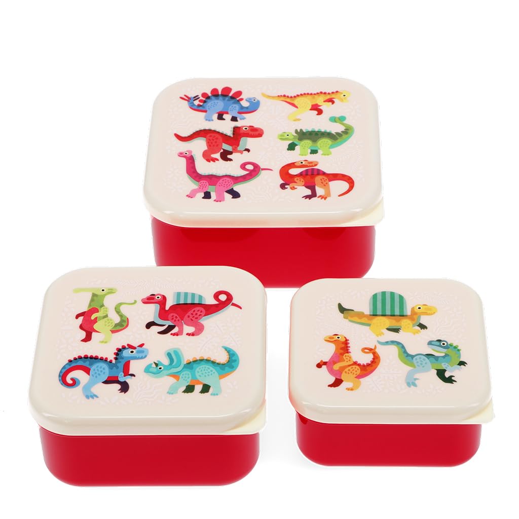 Rex London Snack Boxes (set of 3) - Baby Dinos